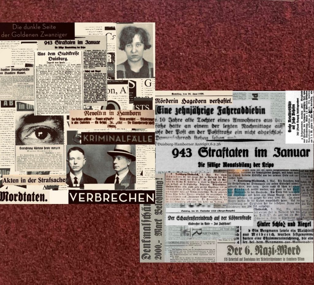 Collage Zeitungsberichte, Küst
