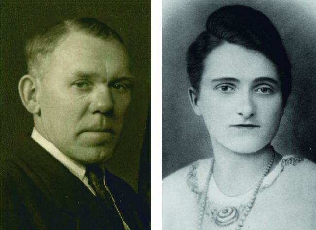 Links: Johann Esser; Rechts: Johanna Esser, geb. Paulussen, war die erste Ehefrau von Johann Esser und wurde im Januar 1945 Opfer der „NS-Euthanasie“. Bildnachweis: NS-Dokumentations­stelle Moers